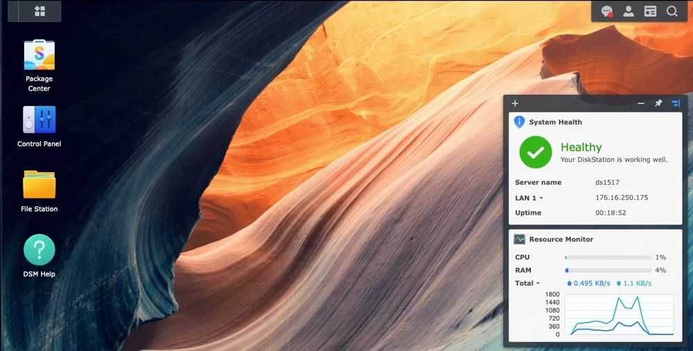 Synology DSM 7 desktop
